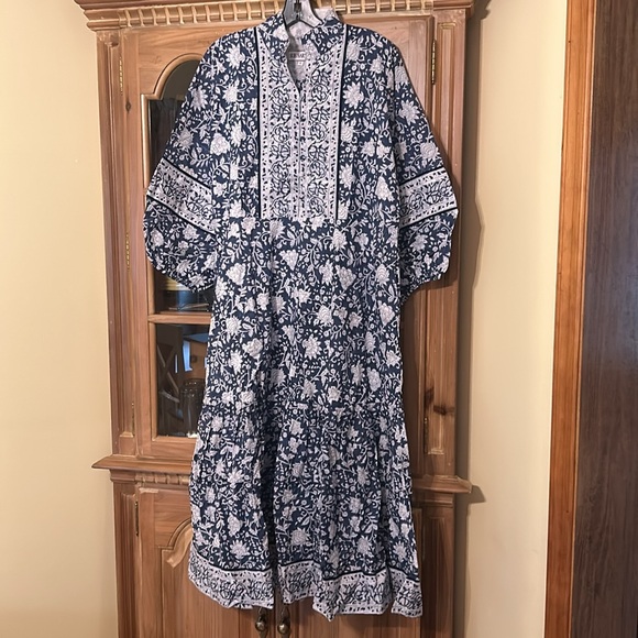 SUE SARTOR
Exclusive Navy Flounce Dress - Picture 6 of 11